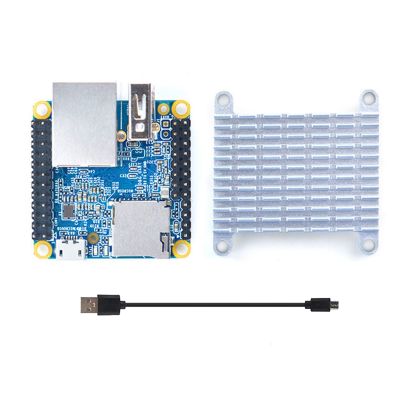 For NanoPi NEO V1.4 Development Board+Heat Sink+Micro-USB Cable Allwinger H3 Quad Core RAM Openwrt/Ubuntu Module