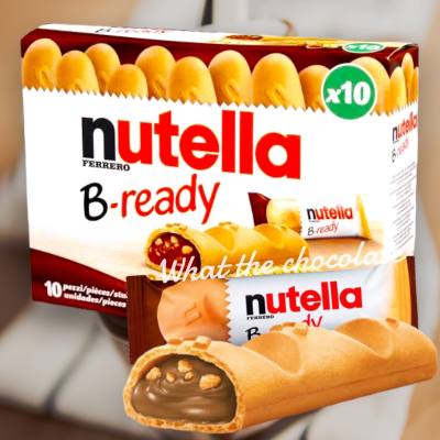 Nutella B-ready ขนมปังบางกรอบสอดไส้นูเทลล่า (กล่องใหญj 10 ชิ้น)