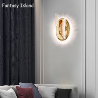 Modern Acrylic wall light hallway luxury bedside bedroom LED wall lamps arts creative Corridor Aisle Sconce Decor AC90-260V