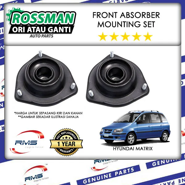 2 UNIT RIMS HEAVY DUTY HYUNDAI MATRIX FRONT ABSORBER MOUNTING SET Lazada