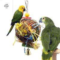 HGII Finches Atiel แขวน Conure Foraging นกกรงนกแก้วหั่นของเล่นของเล่นฝึกเคี้ยว