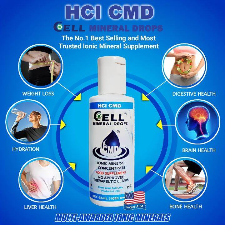 Cmd Cell Mineral Drops 65ml (1080 drops) 100 Original Food Supplement