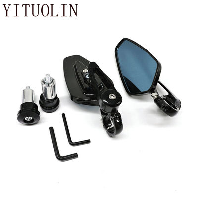 Rearview Mirror Motorcycle Bar End Mirrors For YAMAHA FZ6 FAZER 600 TTR250 VSTAR 650 TZR 50 VIRAGO 250 NMAX 125 DT 50 AEROX 50CC