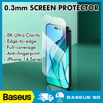 Baseus 0.3mm Crystal HD Tempered Glass for iPhone 15 14 13 12 Pro