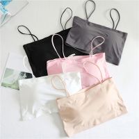 Women Sling Tube Top Sexy Bra Top Breathable Chest Pad Wearing Underwear Strapless Blouse Tube Tops 2023