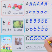 Reusable English Alphabet Copybook Drawing Toys Hand Writing Groove Auto Fades Educational Toys For Children Kids Montessori