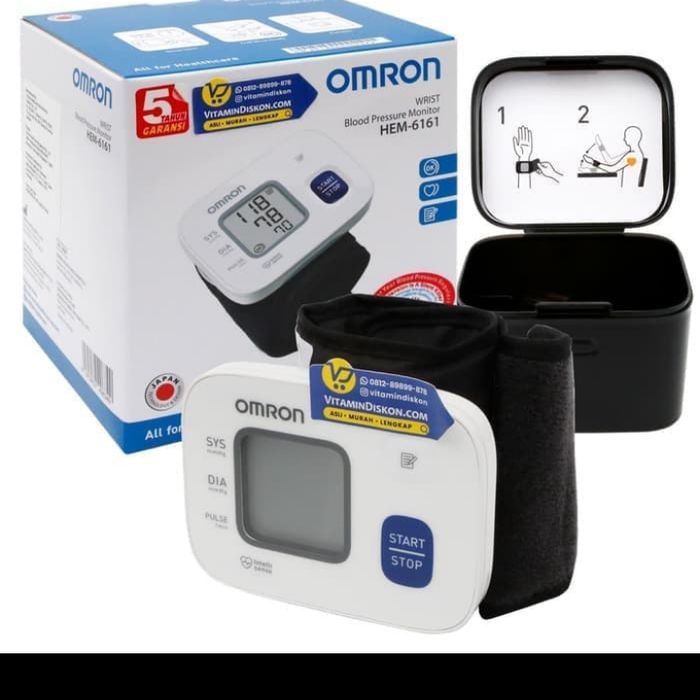 omron-hem-6161-เครื่องวัดความดัน-แบบวัดข้อมือ-wrist-blood-pressure-monitor