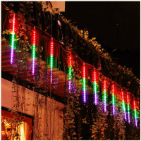 LED Meteor Shower String Lights Outdoor Decor Garden Lights Wedding Party Holiday Lighting Fairy for Christmas Tree Navidad 2022