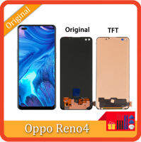 6.43 "ต้นฉบับสำหรับ Oppo Reno 4 CPH2113ชิ้นส่วนจอสัมผัสแอลซีดีของเครื่องแปลงดิจิทัลสำหรับ OPPO Reno 4 5G ชิ้นส่วนเปลี่ยนหน้าจอแสดงผล LCD