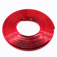 4M8M Styling Moulding Car Bumper Trim Strip Wheel Hub Protection Ring Adhesive Grille Impact Decorative Strip Car Accessories