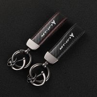 High-Grade Carbon Fiber Motorcycle Keychain Holder Keyring for Yamaha MT-07 MT 07 mt07 FZ07 Accessories