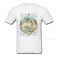 Local Wisdom 2018 Newest White T-shirt For Men Cotton Fabric Tee Shirts Vintage Mounn Map Drawing Cartoon Clothes - T-shirts - AliExpress