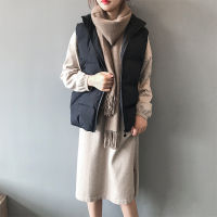 Sister Fara 2021 Autumn Winter Stand Collar Vest Jacket Womens Cotton Padded Waistcoat Female Quilted Zipper Puffer Casual Vest