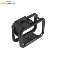 【LZ】▼﹍❁  Metal Camera Cage com Cold Shoe Mount suporte adaptador dobrável acessórios Frame GoPro Hero 11 10 9 ação magnético