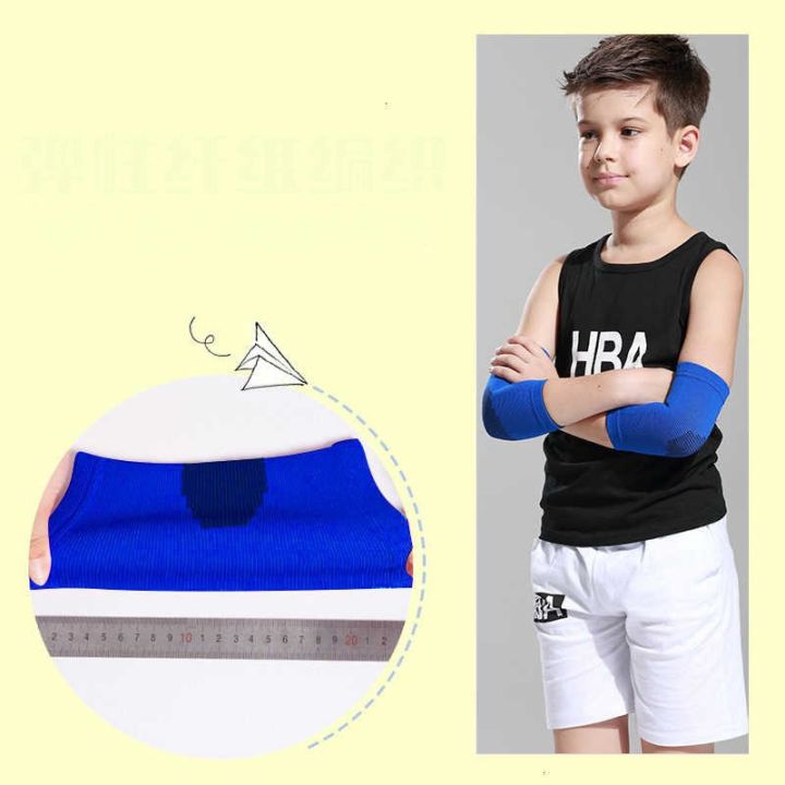 1pair-kids-elbow-pads-guard-dancing-volleyball-tennis-fitness-children-arm-sleeve