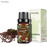 PHATOIL 10m Coffee Fragrance Oil for Perfume Making Black Opium Coconut&amp;Vanilla Magnolia Jadore Angel White Musk Peach Aroma Oil