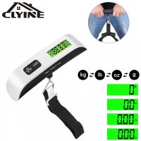 Portable Scale Digital LCD Display 110lb/50kg Electronic Luggage Hanging Suitcase Travel Weighs Travel Bag Hook Balance Tools Luggage Scales