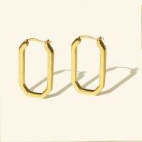 Shependence ต่างหูห่วงแปดเหลี่ยม (Octagon Classic Hoop Earrings)