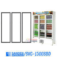 ขอบยางประตูตู้แช่ Sanden Intercool-(ซันเดนท์ อินเตอร์คูล)สำหรับรุ่น SVC-1500SBD-อะไหล่แท้ ใส่ง่าย ขนาด 54*141 เซนติเมตร ยางแบบศรกดตามร่องกลาง