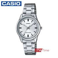 Casio Standard นาฬิกาข้อมือผู้หญิง สแตนเลสแท้ รุ่น LTP-V005D-7AUDF (หน้าปัดสีเงิน)