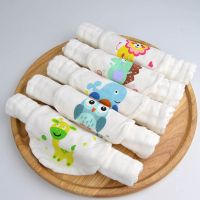 卍❀✱ New 1 Pcs Cotton Gauze Baby Wicking Towel Absorb Sweat Back Towel Perspiration Wipes Reusable Cartoon Animal Print Baby Towel