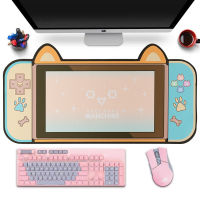 Cat Ears Gaming Mousepad Computer XL Keyboard Super Cute Mouse Pad Gamer Girl Rubber Cartoon Anime Otaku Office Laptop Mat