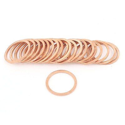 20Pcs 20x24x1.5mm Copper Flat Washer Gaskets Ring Seal Fitting for Industrial Nails  Screws Fasteners