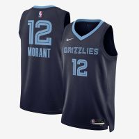 เสื้อบาสเกตบอล NBA เกรดดีที่สุด ดาวเด่น Ja morant ทีม Memphis Grizzlies Swingman Jersey Icon Edition 2022/23 รับประกันคุณภาพ100%