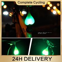 【LZ】◘㍿  1pc luz da bicicleta forma do coração ledcycling luz coração bola ovo seguro lâmpada à prova dwaterproof água silicone traseiro luzes de advertência noite 2022