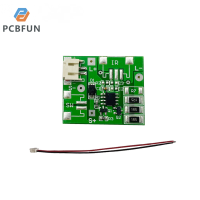 pcbfun แผงไฟ LED กลางแจ้งอัจฉริยะแผงวงจรควบคุมบอร์ดแสงจากแสงอาทิตย์แบตเตอรี่ลิเธียม3.7V สำหรับไฟภายนอกอาคารพลังงานแสงอาทิตย์ในบ้าน