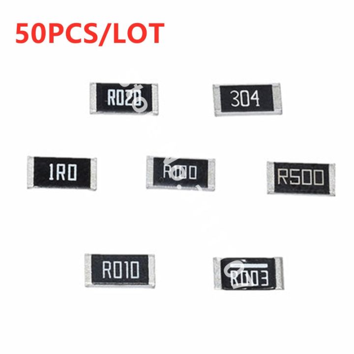 50PCS 2512 SMD Resistor 1W 1%  R100 R010 R020 R050 R100 R200 R220 R330 R470 R500 1R00 0.1R 0.1ohm