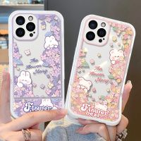 {Taoyitao เคส} สร้อยข้อมือแฟชั่นสำหรับ Huawei P30 P40 P50 Pro P60 ART Mate 20 30 40 50 Nova 10 8 SE 9เคสโทรศัพท์รูปกระต่ายดอกไม้หลากสี