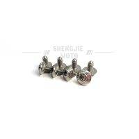 10X ท่อไอเสียกันลวกสกรูยึด M5X10สำหรับ BMW R1200GS R1250GS ADV S1000RR R18 K1600 F750GS F850GS F900R Rninet