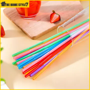 500Pcs Plastic Straw Disposable 15CM Short Transparent Pointed Hard Bulk  Thin Straw Commodity Kitchen Accessories Commercial DIY - AliExpress