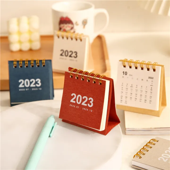 【SZS】2023 Creative Simple Ins Mini Desk Calendar Student Portable Small ...