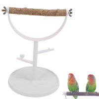 Parrots Training Perch Bird Stand Prickly Wood with Base for Indoor for Outdoor