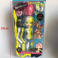 Bratzdoll อุปกรณ์เสริมตุ้กตาดีไอวาย Bratzillaz ตุ๊กตาขยับแขนขาได้โมเดลของเล่นเด็กของขวัญเด็กผู้หญิงแบบดั้งเดิมพร้อมกล่อง