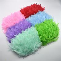 1yards Turkey Feathers Trims Fringe 5-6inch for Marabou Feather Trim Wedding Decoration