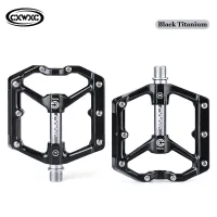 CXWXC Sealed Bearing Mountain Bike Pedals Flat Platform Bicycle Pedals CNC Aluminum Alloy BMX City Road Bike Cycling Foot Pedal