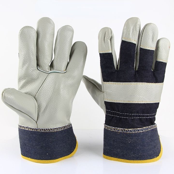gloves-thick-cowhide-wear-resistant-grinding-cutting-handling-bbq-heavy-duty
