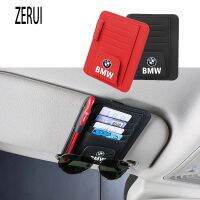 ZR สำหรับรถ Sun Visor Card ปากกาเก็บ Bill ผู้ถือหนังแว่นตากันแดดคลิปจัดเก็บสำหรับ BMW F10 F46 G30 F20 F48 X1 X2 X3 X4 1 2 3 5 Series M2 M5 216 218I 318I 320I 520I