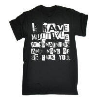 Mens Heavy Cotton Tee Mens T-Shirt Multiple Personalities None Like You T-SHIRT Disorder Crazy Mpd Gift Birthday