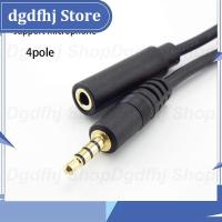 Dgdfhj Shop 4 Pole Stereo 3.5mm Audio Male to Female AUX Jack Plug Audio Extension Cable Cord Headphone Car Earphone Speaker