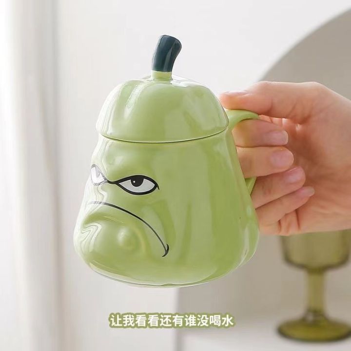 creative-melon-mug-gift-pumpkin-ceramic-cup-weird-cup-ins-high-value-funny-water-cup