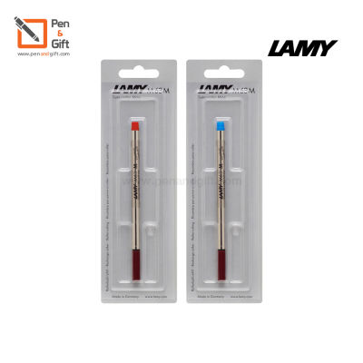 ไส้ปากกา LAMY M63 Rollerball Pen Refill M 0.7 blister PU (แบบมีแพ็กเกจ) - ไส้ปากกาลามี่ โรลเลอร์บอล ขนาด 0.7 (หัวM) หมึกน้ำเงิน, หมึกแดง รับประกันของแท้ 100%