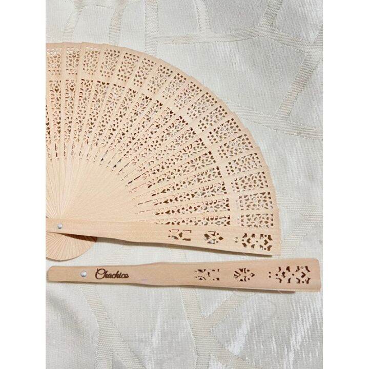 Personalized Wooden Bamboo Fan with FREE Name Engrave Laser Engraved ...