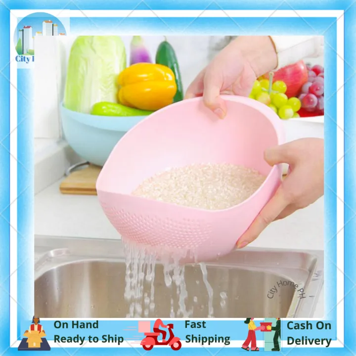 City Home PH Rice Washer Strainer for Rice Vegetables Fruits Drain