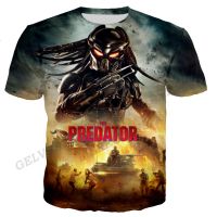 Predator 3D พิมพ์เสื้อยืดผู้ชายผู้หญิงแฟชั่นเสื้อยืดเด็กฮิปฮอป TEE ท็อปส์ Predator เสื้อยืดฮาราจูสบายๆวางขนาดใหญ่ TEE