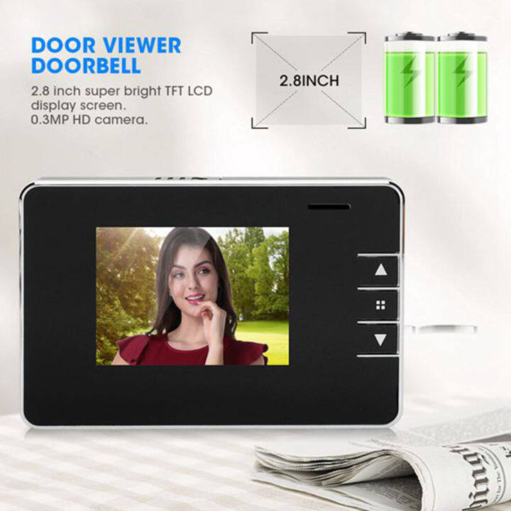 2-8นิ้ว-lcd-digital-doorbell-กล้อง-night-vision-viewer-electronic-video-door-bell-peephole-outdoor-door-eye-smart-home