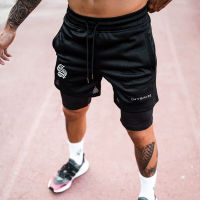 2021 New Sport Shorts Men Double-deck Jogging Running Shorts Men 2 IN 1 Mens GYM Short Fitness Workout Short Pants Man